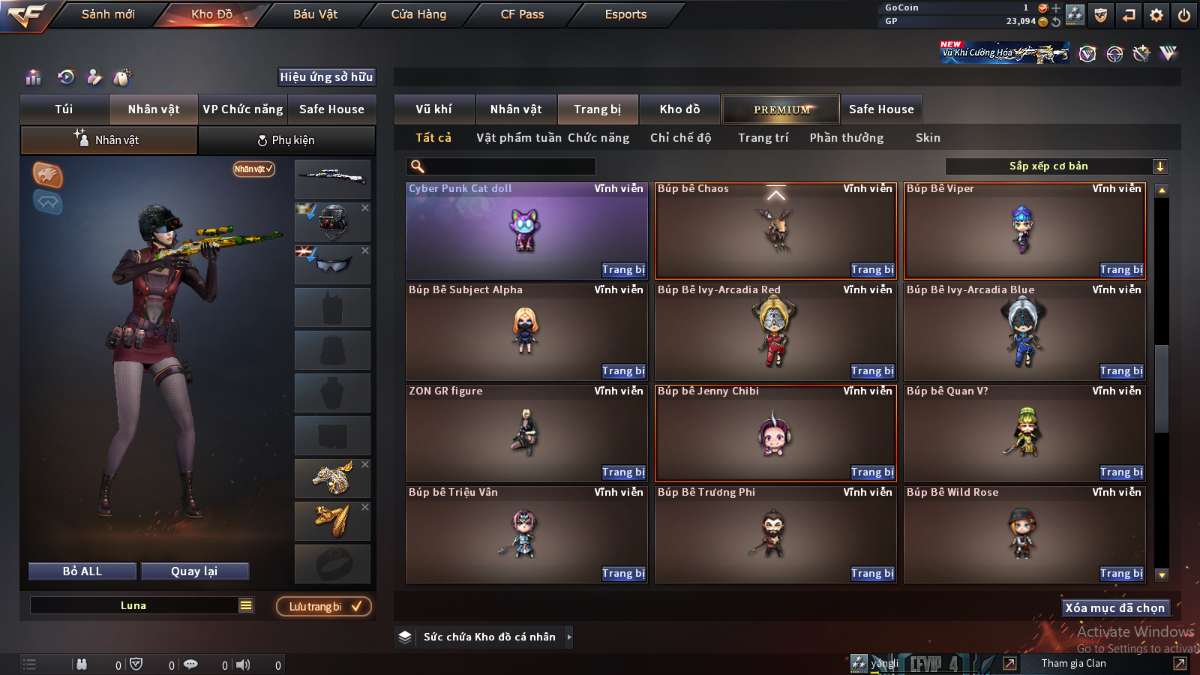 shop acc cf uy tin gia re